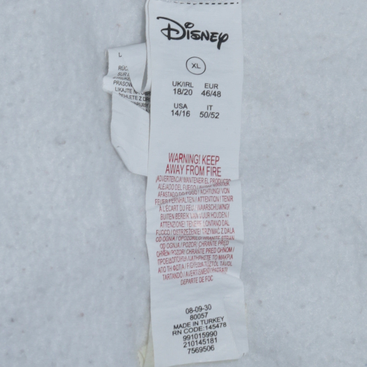 Disney Women White XL Walt Graphic Pullover Hoodie