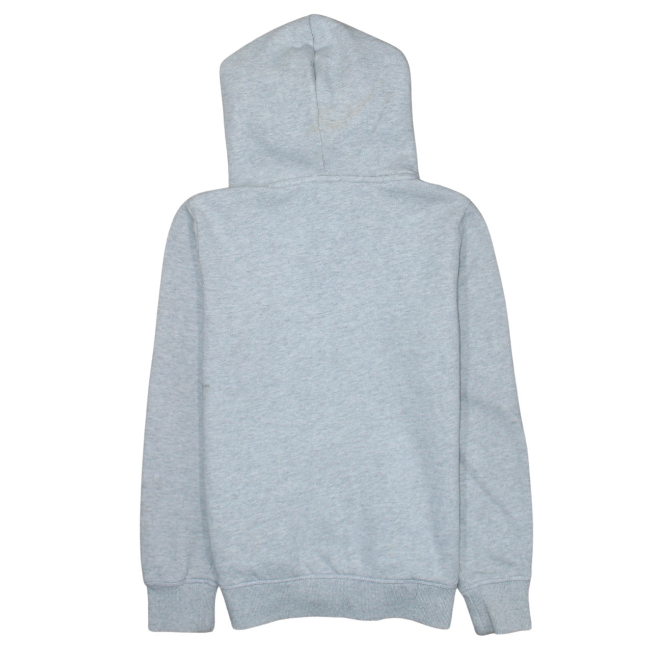 Superdry Womens Grey Full Zip Hoodie Size L Soft Fleece Sweatshirt