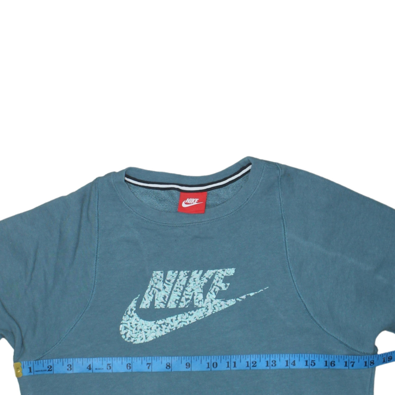 Nike Boys Blue Pullover Sweatshirt XL 13-15 Years Crew Neck Logo Print