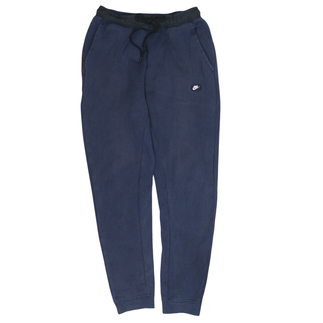 Nike Mens Blue Jogger Sweatpants Regular Fit Fleece Trousers M
