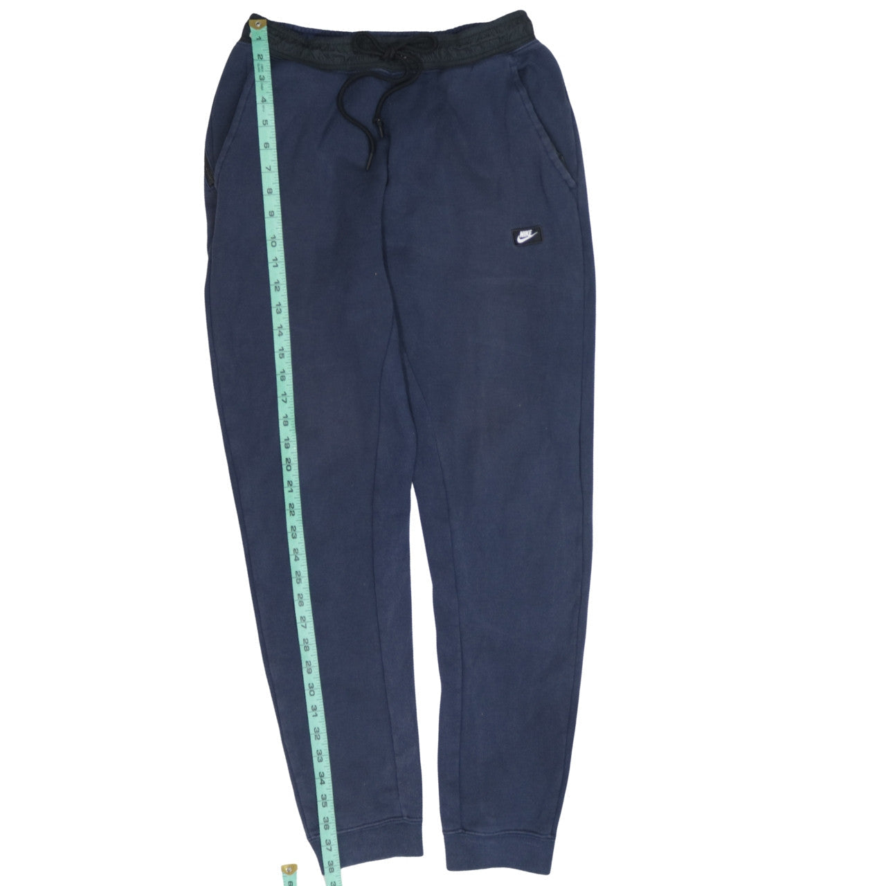 Nike Mens Blue Jogger Sweatpants Regular Fit Fleece Trousers M
