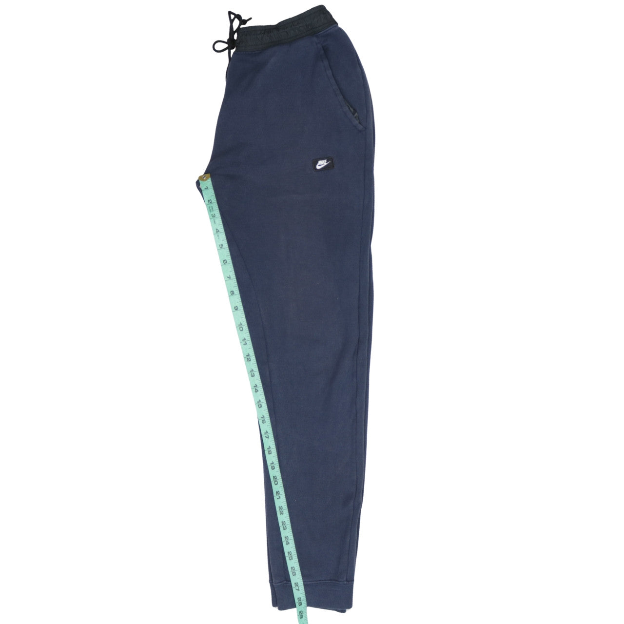 Nike Mens Blue Jogger Sweatpants Regular Fit Fleece Trousers M