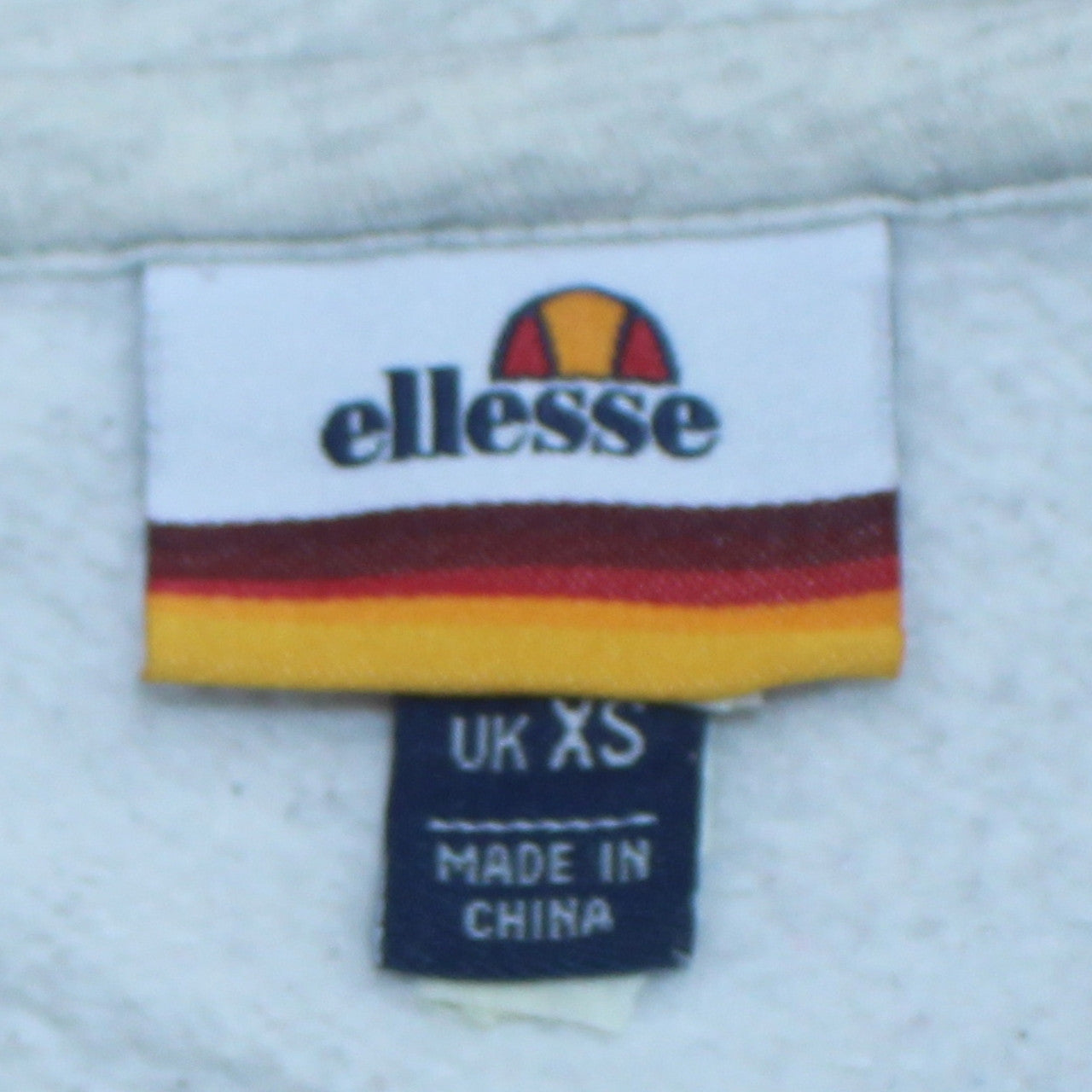 Ellesse Men's Grey XS Pullover Hoodie Embroidered Logo