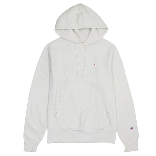 Champion Men's White Reverse Weave Pullover Hoodie Size Small
