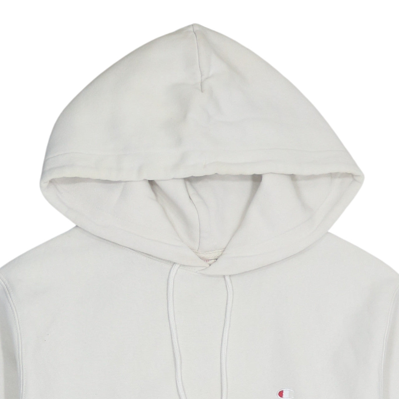 Champion Men's White Reverse Weave Pullover Hoodie Size Small