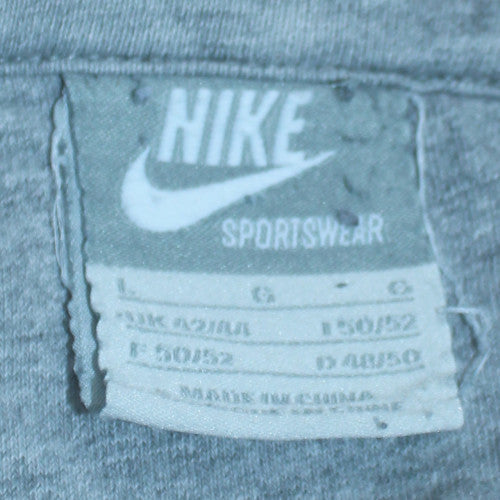 Nike Men's Grey 1/2 Zip Hoodie Sweatshirt Size L
