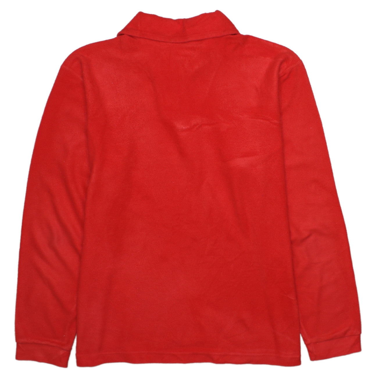 Champion Mens Red Fleece Quarter Zip Pullover Sweatshirt Size M