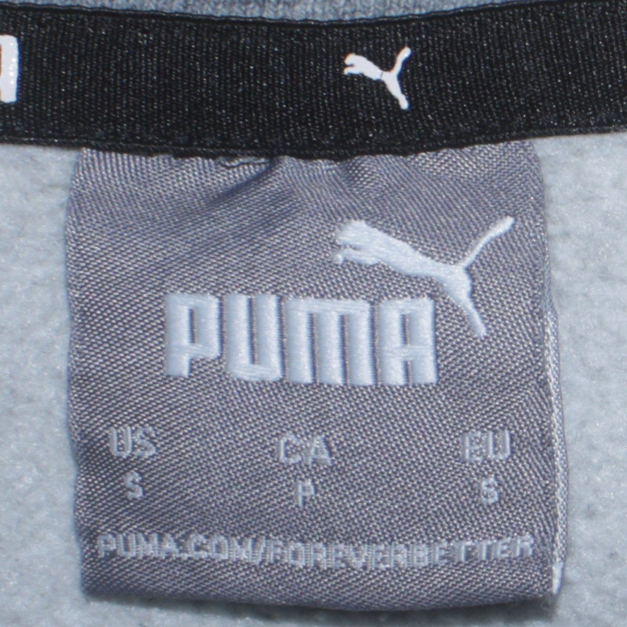 Puma Men's Grey Crew Neck Pullover Sweatshirt Size S