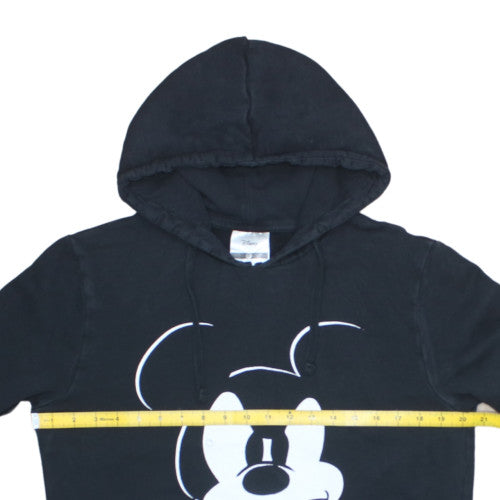 Disney Womens Black XS Pullover Hoodie Mickey Graphic Sweatshirt