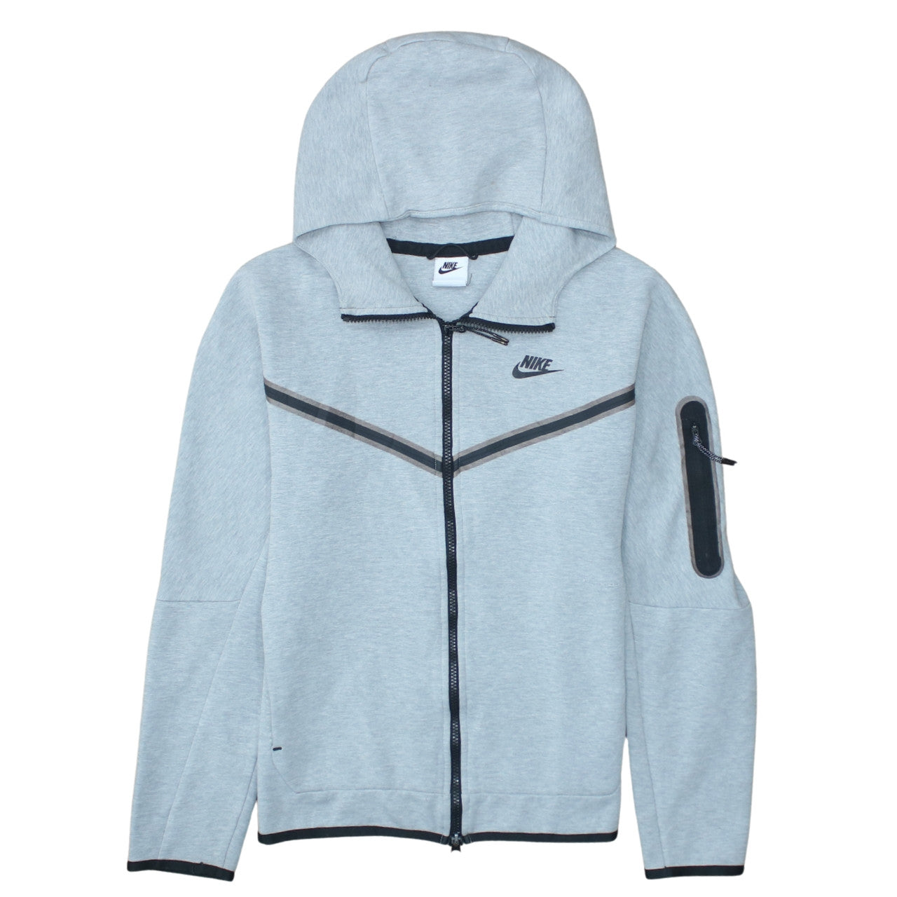 Nike Men's Grey Full Zip Hoodie Size S Sports Training