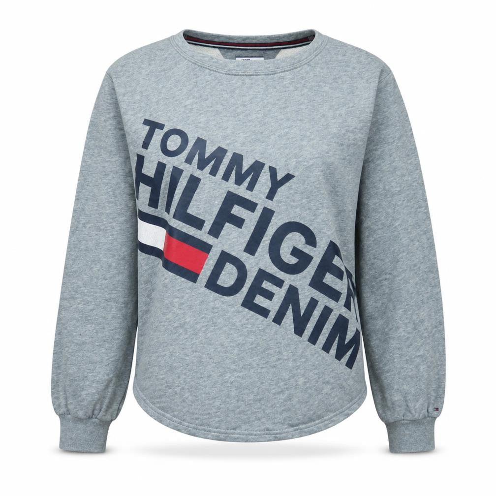 Tommy Hilfiger Denim Women's Grey Pullover Sweatshirt Size S