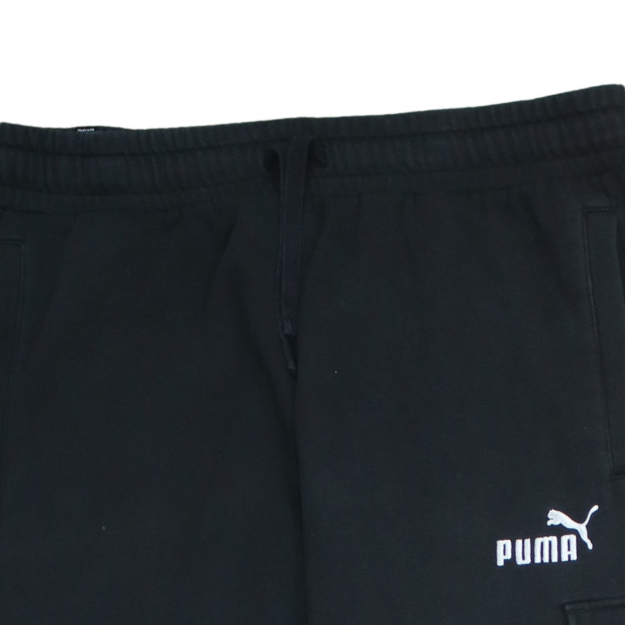 Puma Men's Black Cargo Jogger Trousers L Regular Fit