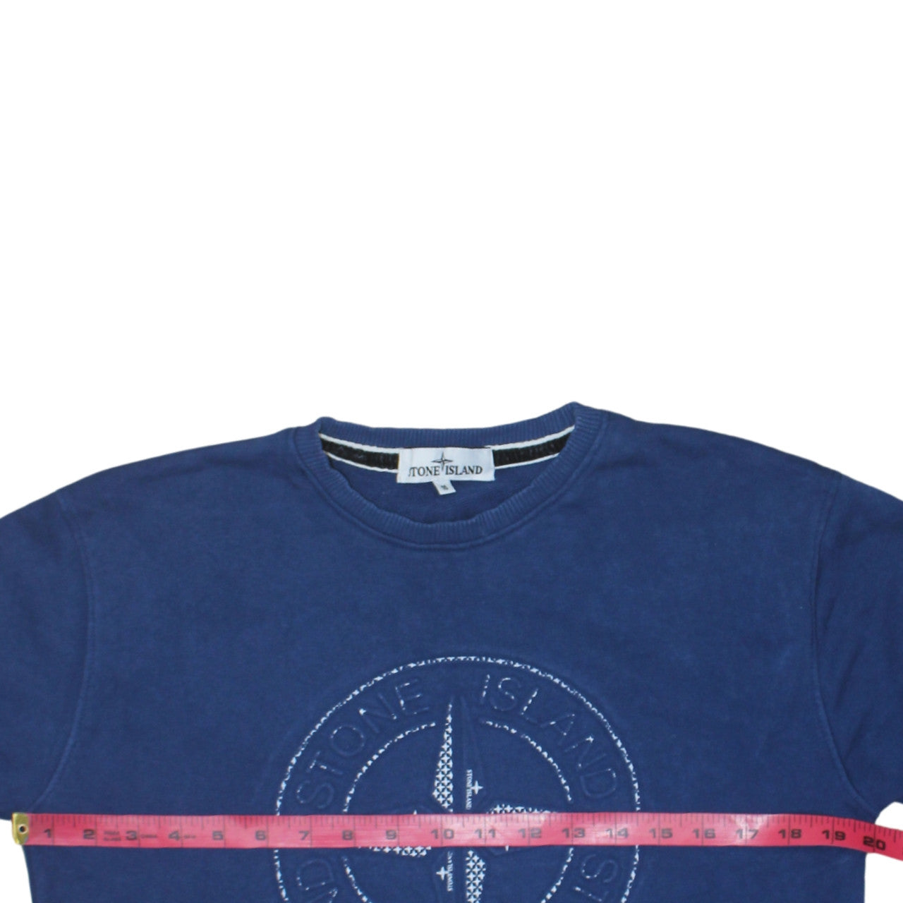 Stone Island Boys Blue Cotton Crew Neck Pullover Sweatshirt 16 Years