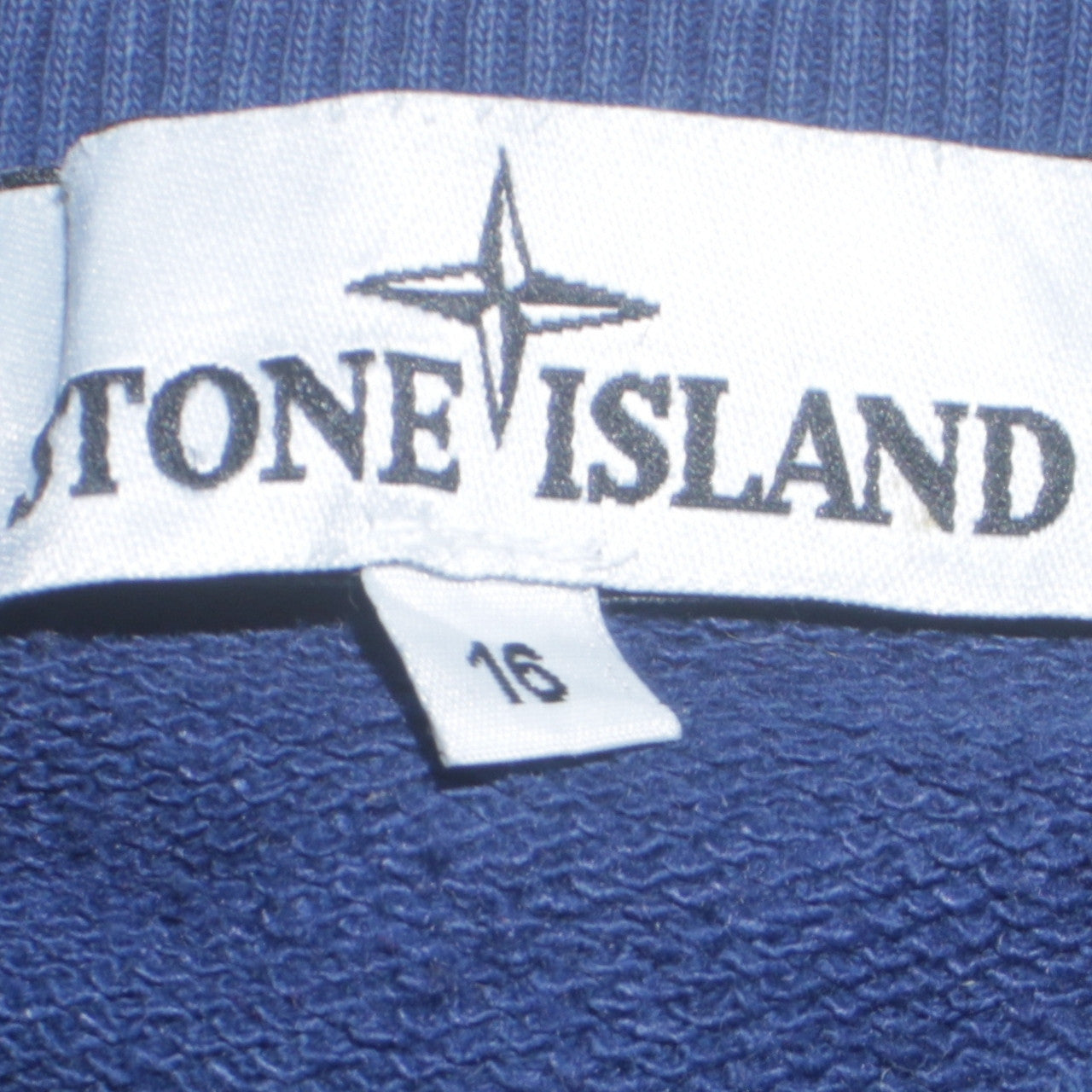 Stone Island Boys Blue Cotton Crew Neck Pullover Sweatshirt 16 Years