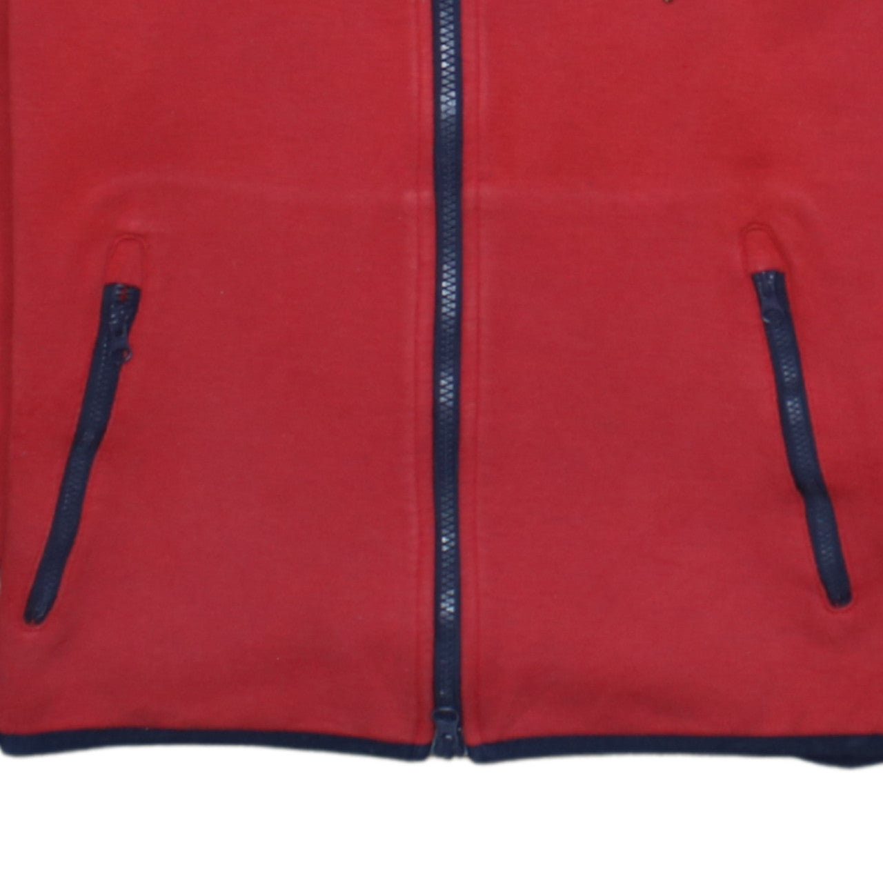 Nike Men's Red Full Zip Hooded Sweatshirt XS Fleece Sportswear