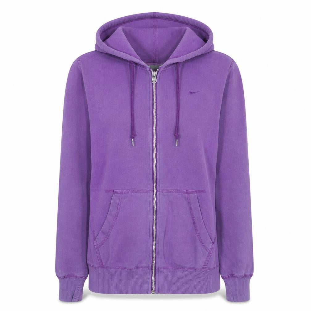 Nike Womens Purple Full Zip Hoodie Size M Relaxed Fit Sweatshirt