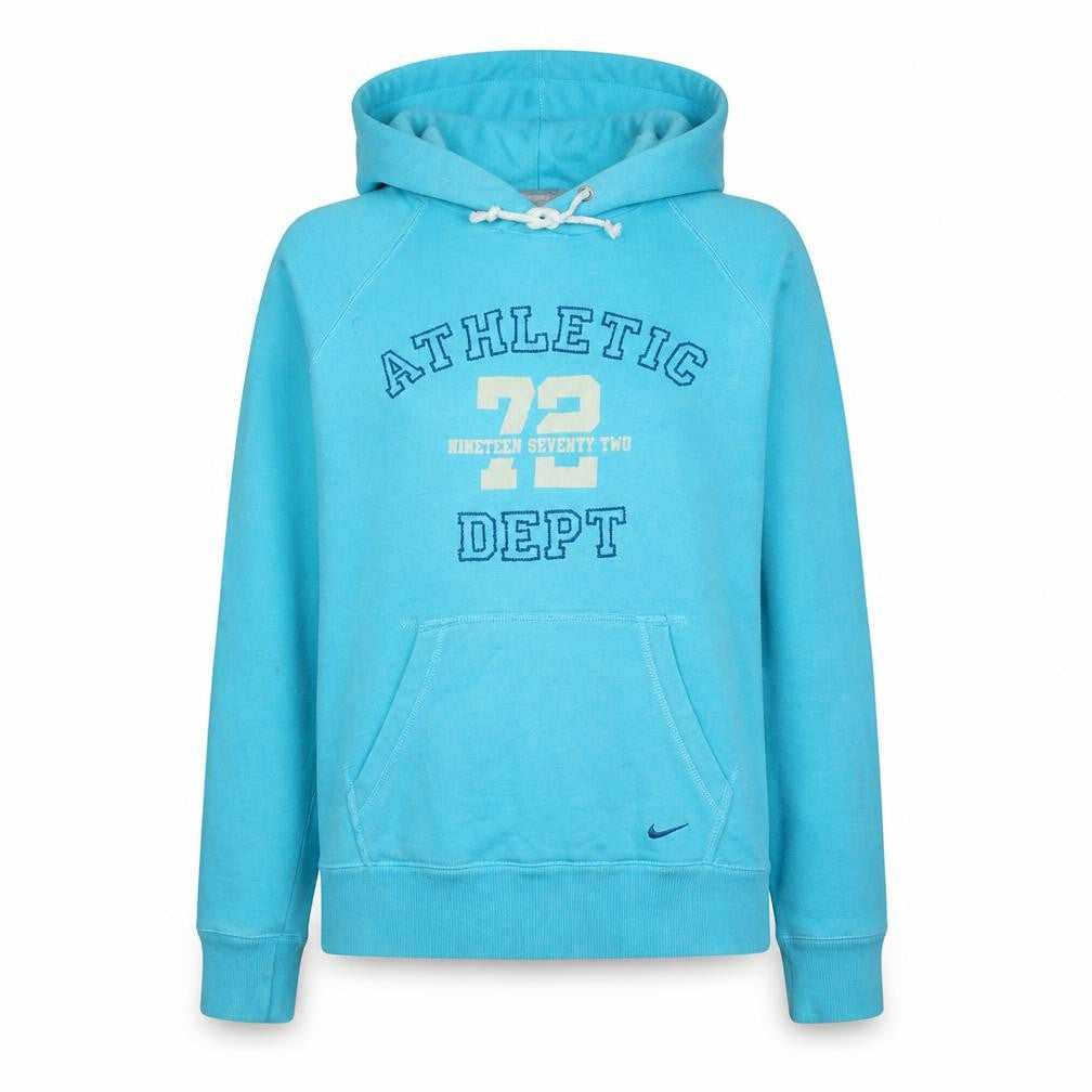 Nike Women's Blue Pullover Hoodie Athletic Dept Graphic Size M