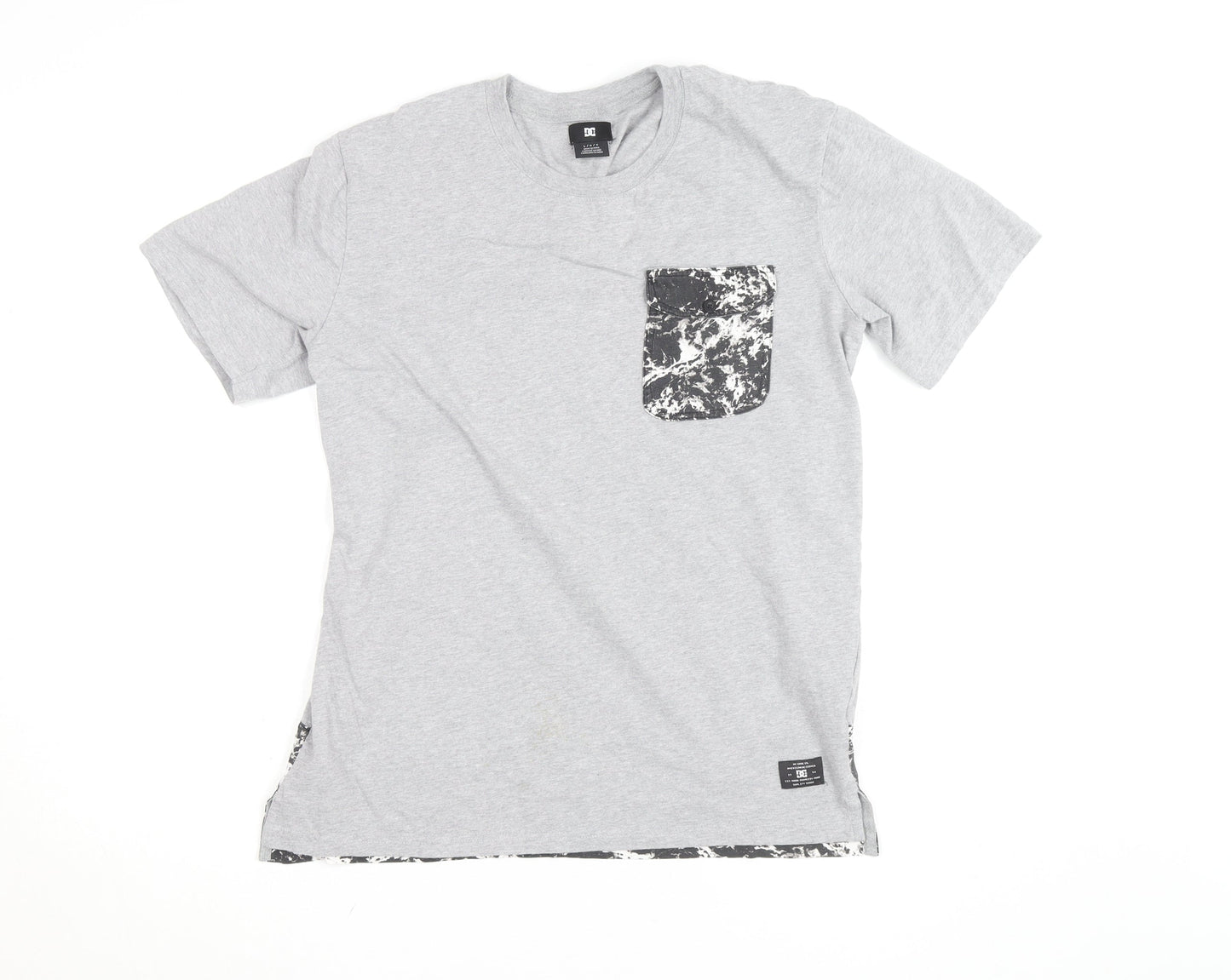 DC Shoes Men's Grey Crew Neck Short Sleeve T-Shirt L