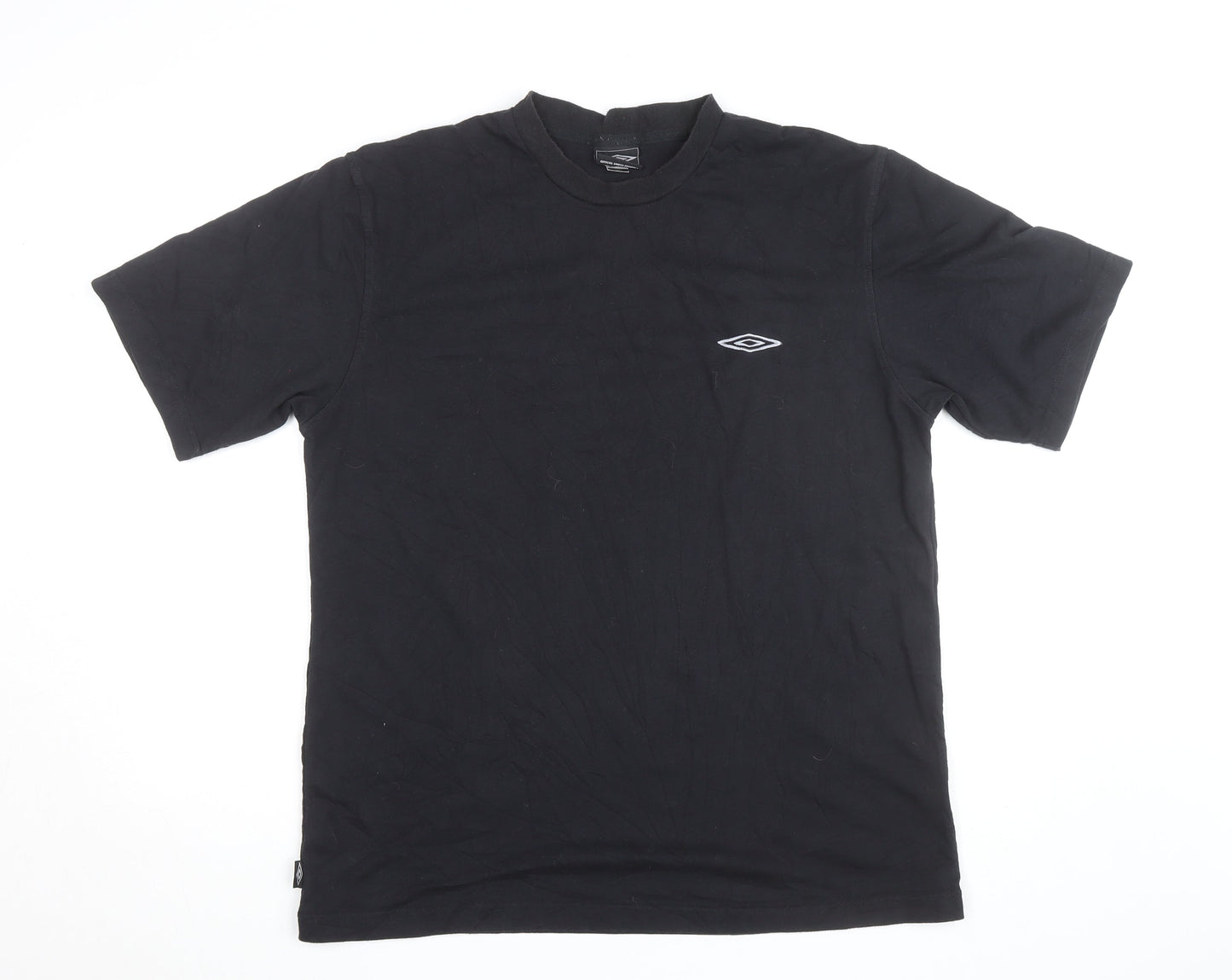 Umbro Men's Black Crew Neck Sports T-Shirt Size L