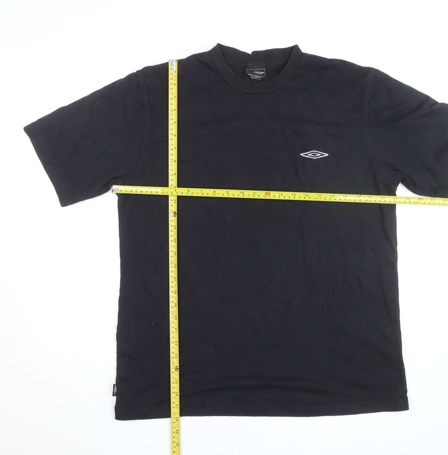 Umbro Men's Black Crew Neck Sports T-Shirt Size L