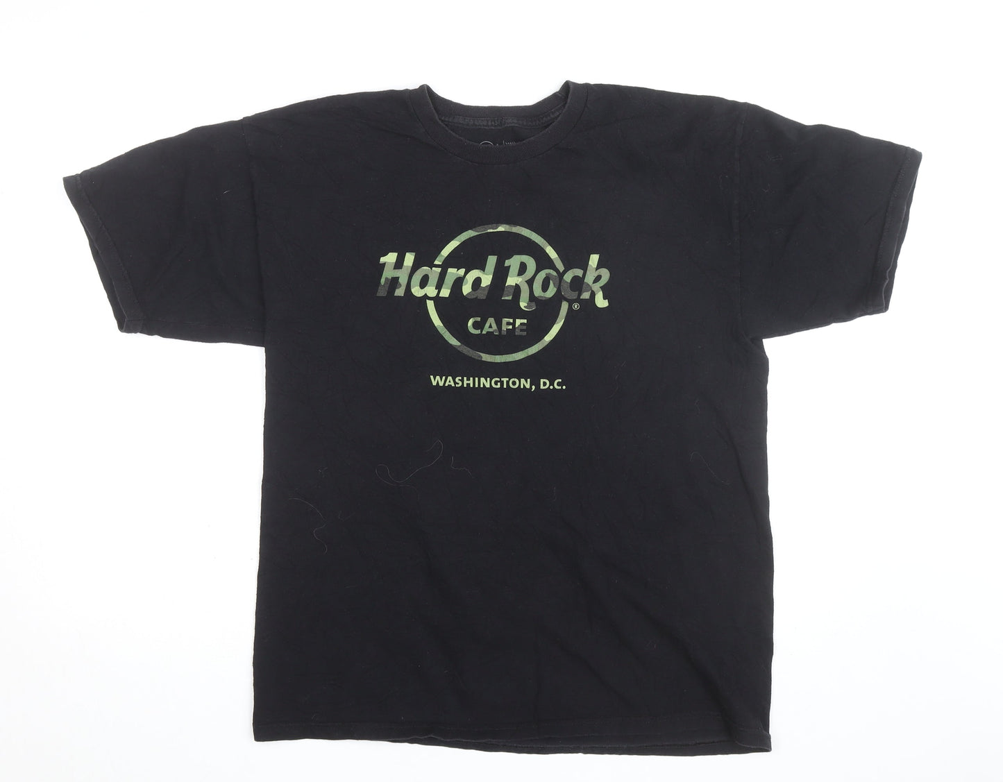 Hard Rock Cafe Washington D.C. Black Cotton Men's Large T-Shirt