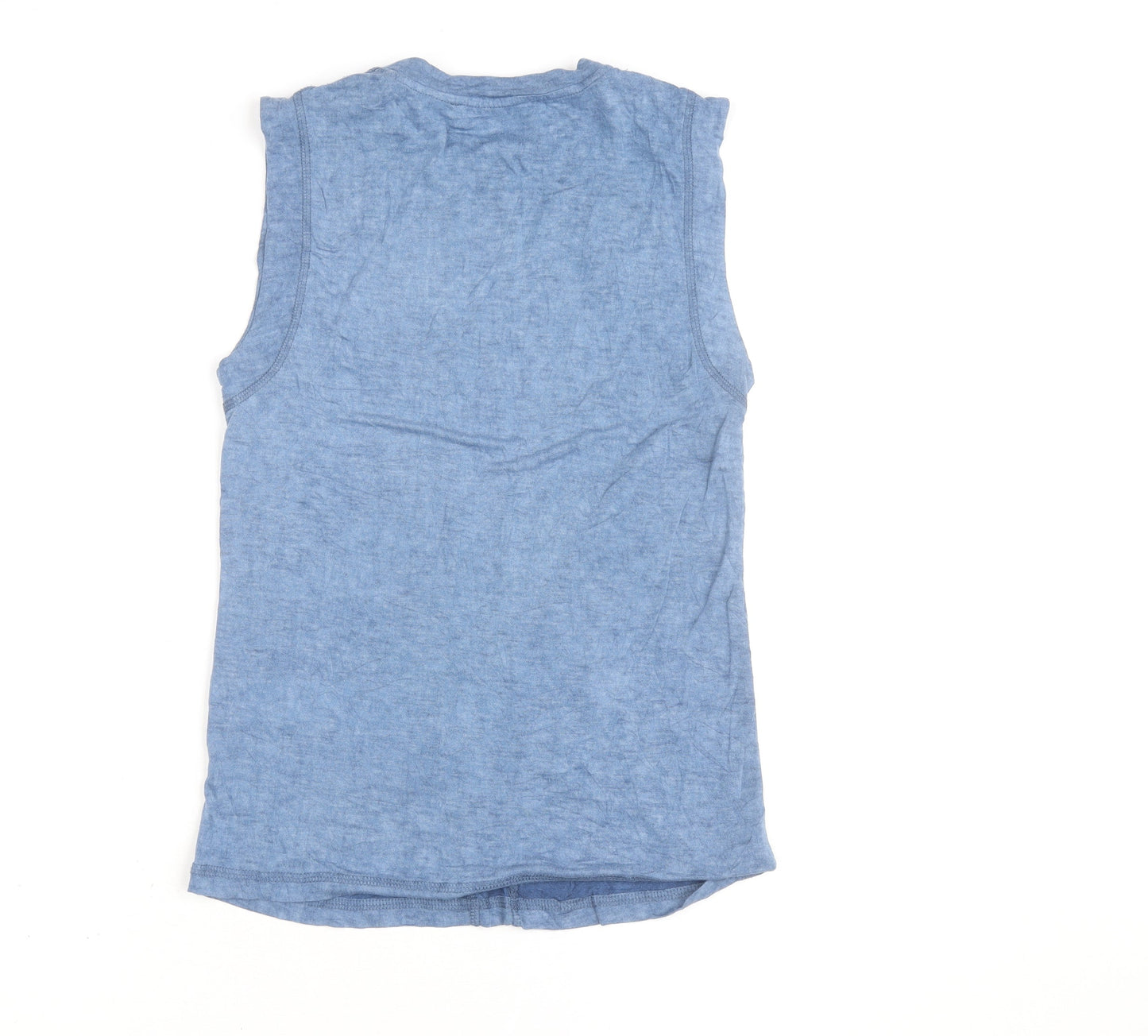 Diesel Women's Blue Sleeveless Jersey Tank Top Size M