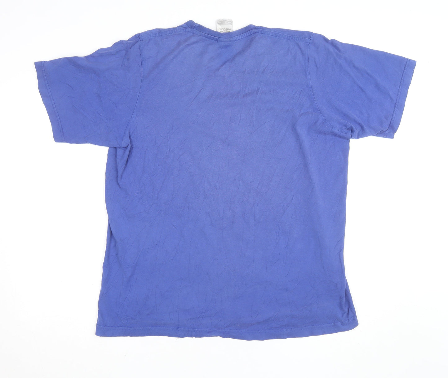 Adidas Men's Blue New York NBA Graphic Cotton T-Shirt Size L