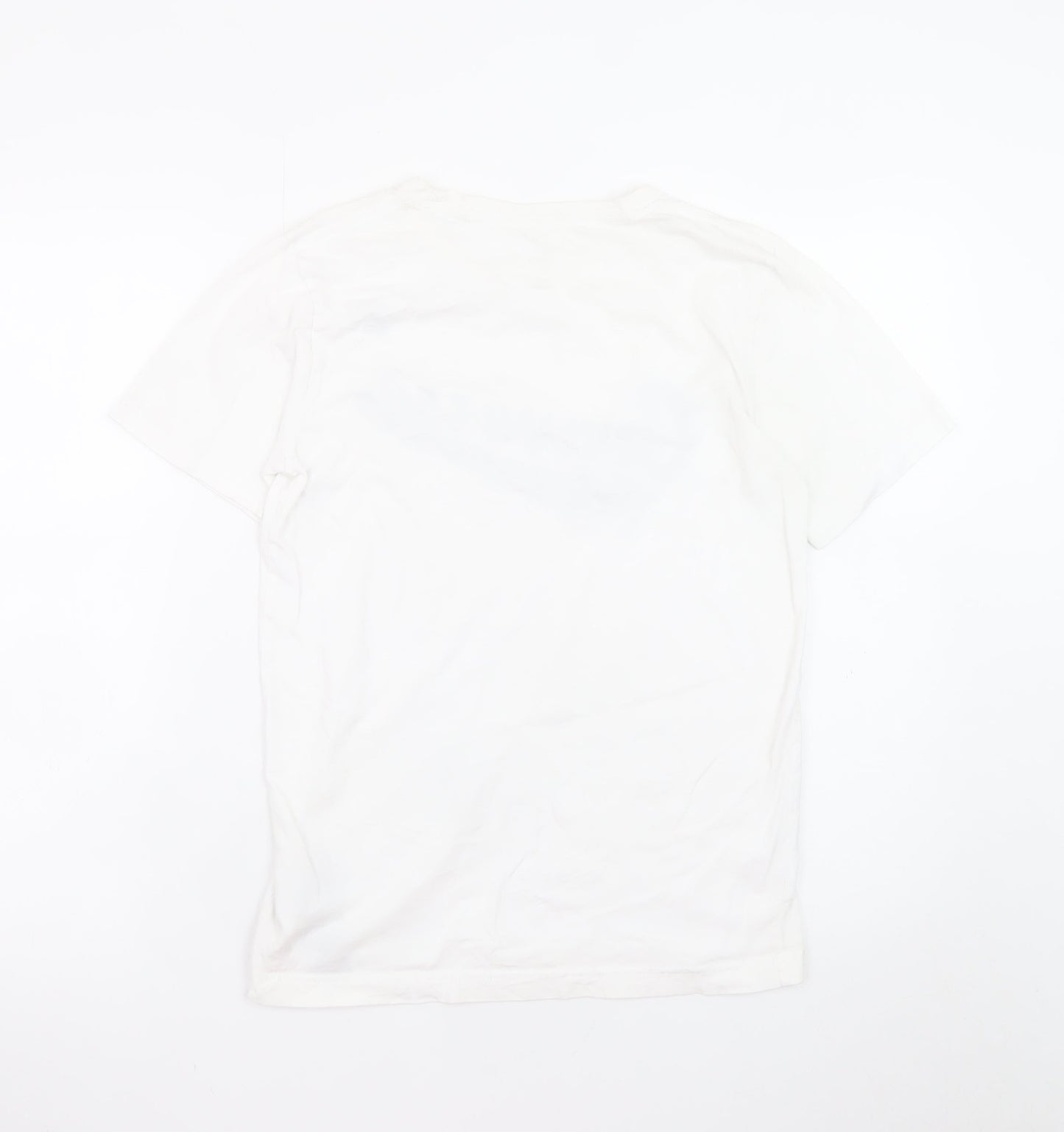 Converse Teens White Cotton Logo Short Sleeve Crew Neck T-Shirt L