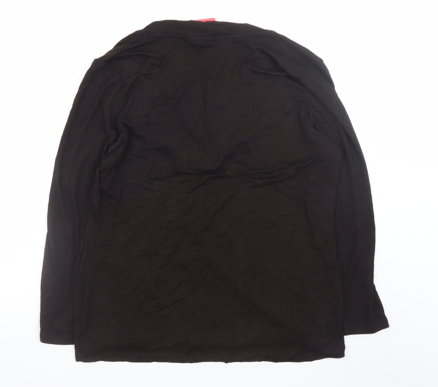 Monsoon Women’s Black Cowl Neck Long Sleeve Blouse Size 22