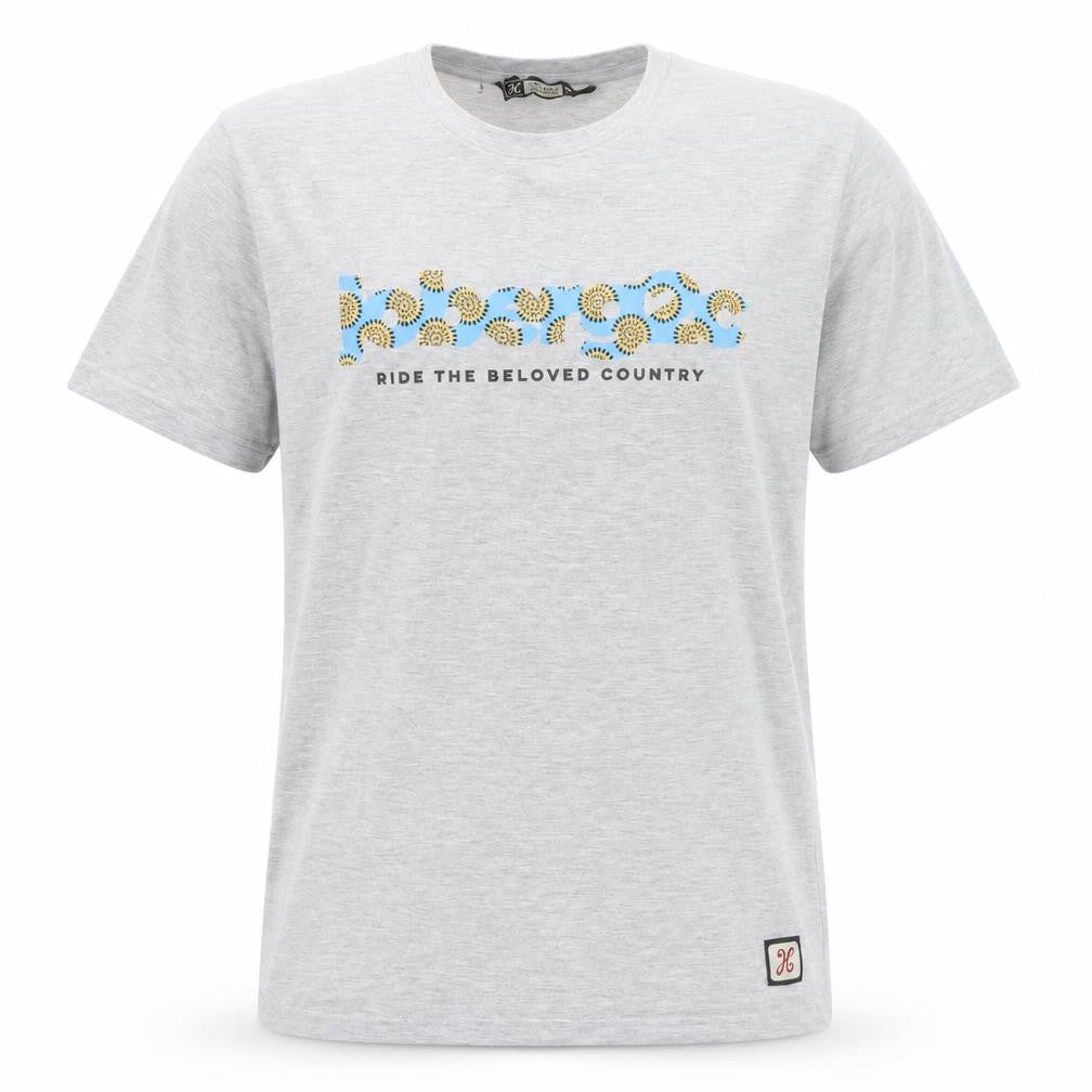 Holmes Brothers Men's Grey Graphic Print Cotton T-Shirt Size M