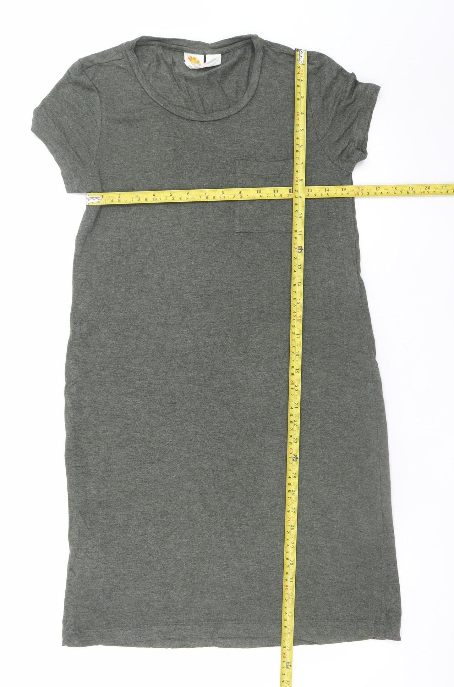 C&C California Women’s Grey T-Shirt Dress S Short Sleeve Casual