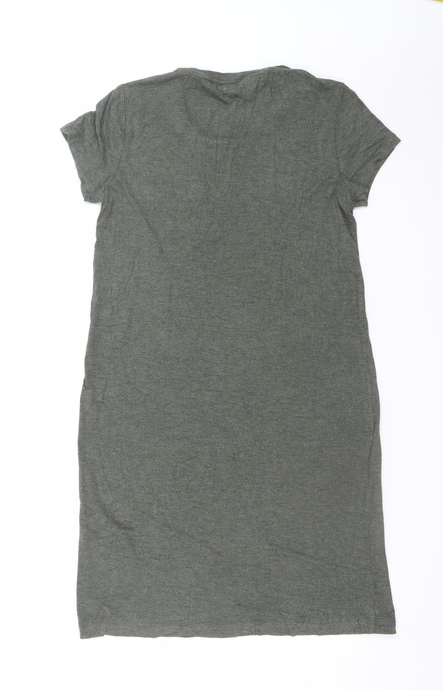 C&C California Women’s Grey T-Shirt Dress S Short Sleeve Casual