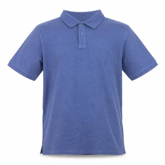 Guise Men's Blue Cotton Polo Shirt Size L Short Sleeve Casual