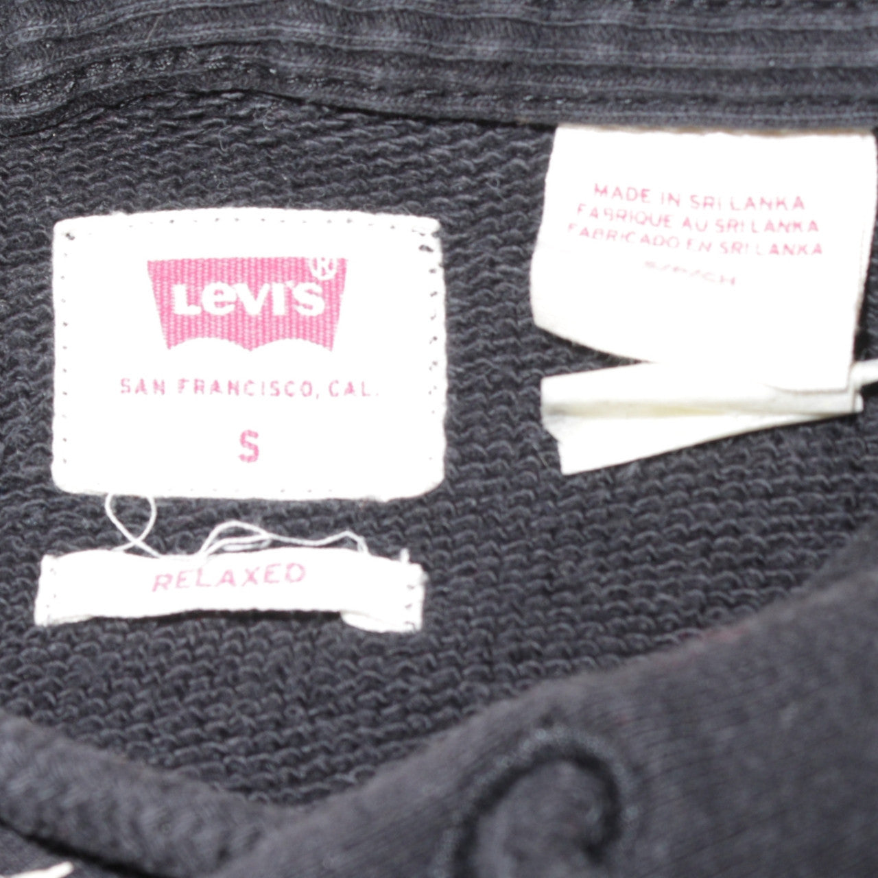 Levi's Men's Black Relaxed Pullover Hoodie Size S