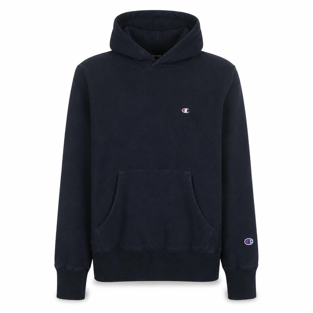 Champion Men's Blue Reverse Weave Pullover Hoodie Size L
