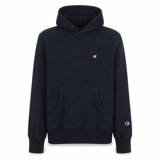 Champion Men's Blue Reverse Weave Pullover Hoodie Size L