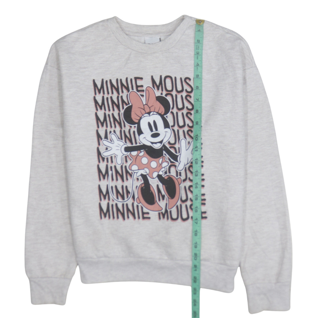 Disney Women XS Grey Minnie Mouse Pullover Sweatshirt