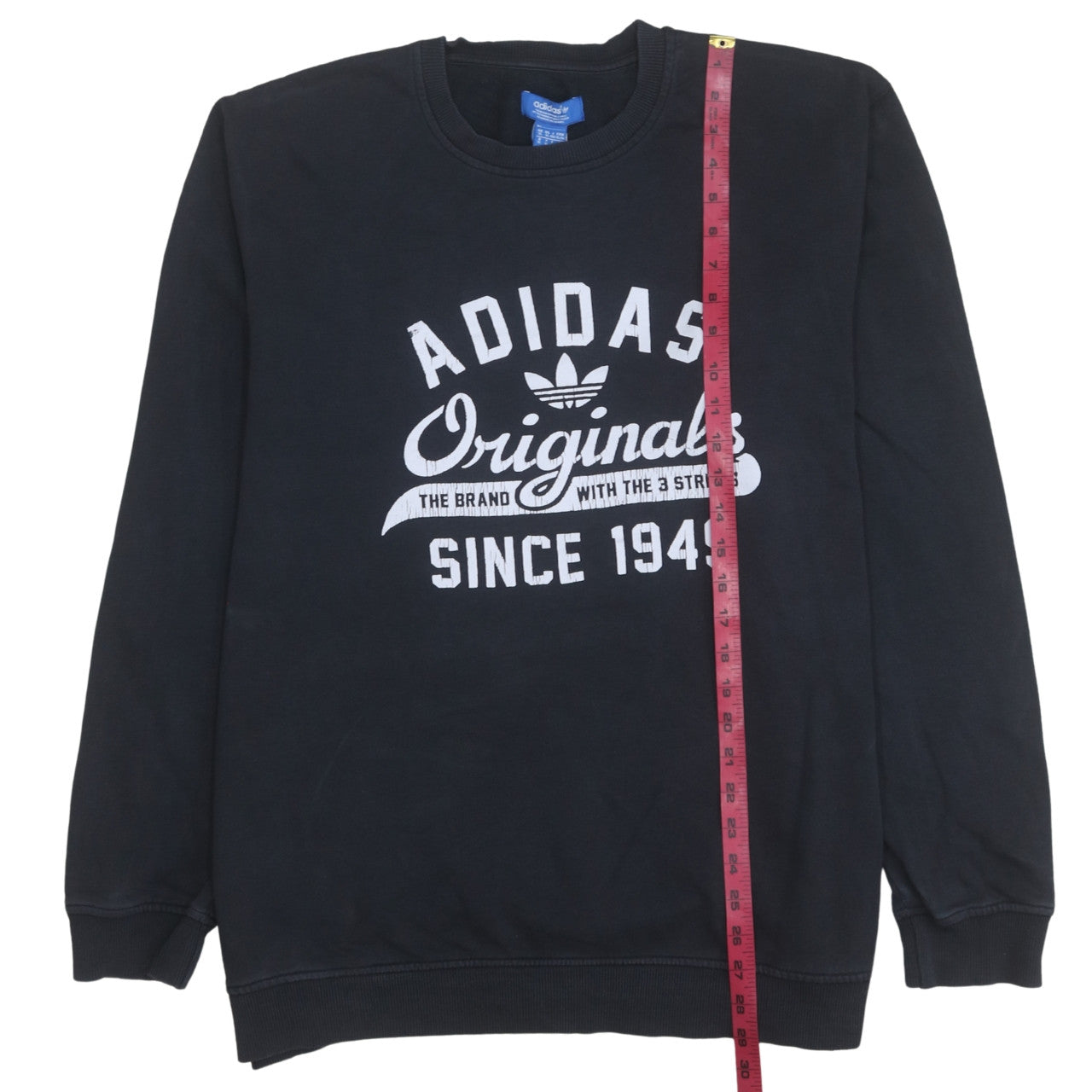Adidas Originals Men's Black XL Crew Neck Sweatshirt Retro Logo