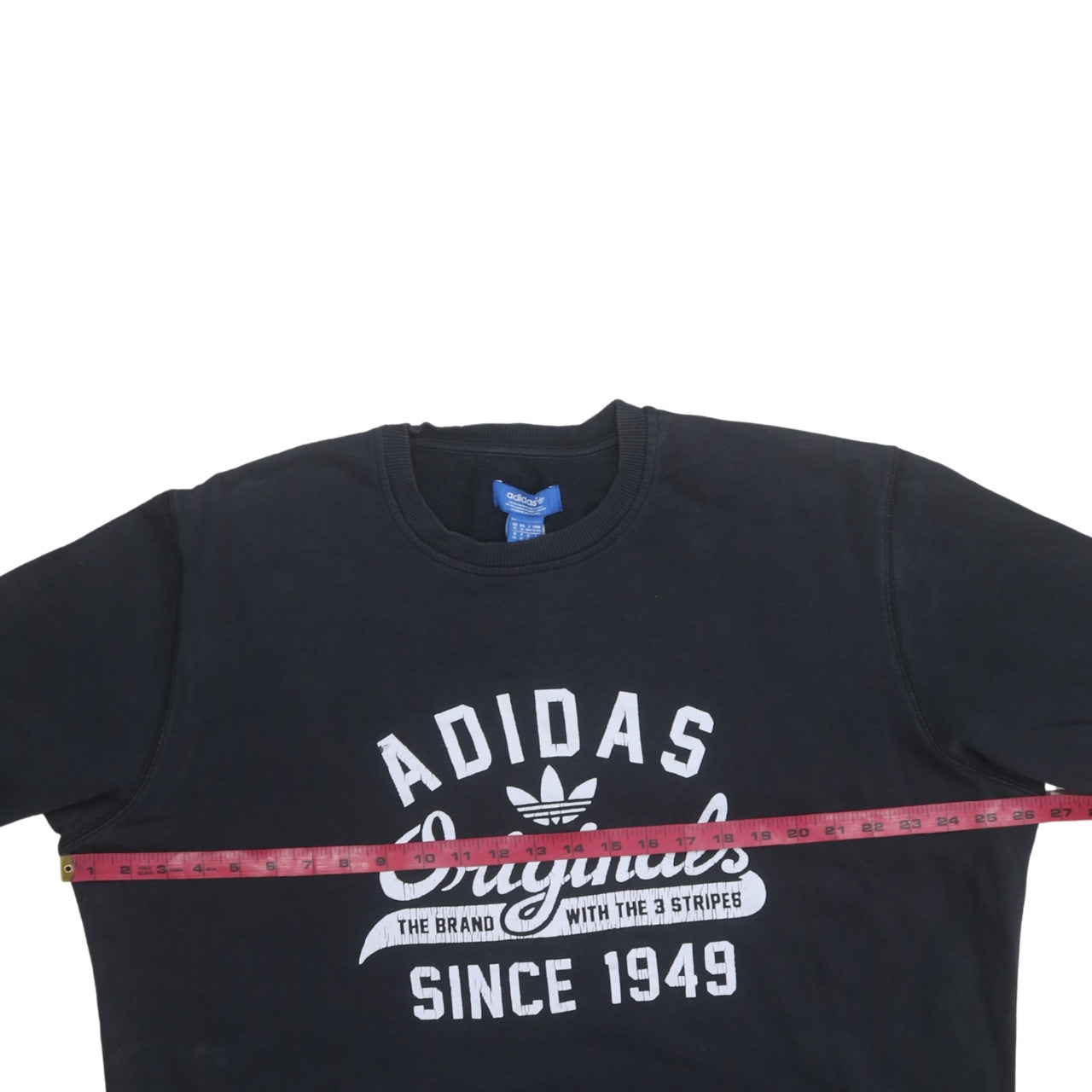 Adidas Originals Men's Black XL Crew Neck Sweatshirt Retro Logo