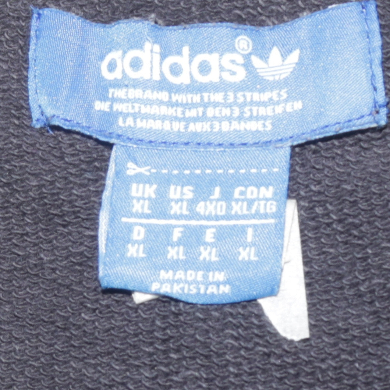 Adidas Originals Men's Black XL Crew Neck Sweatshirt Retro Logo