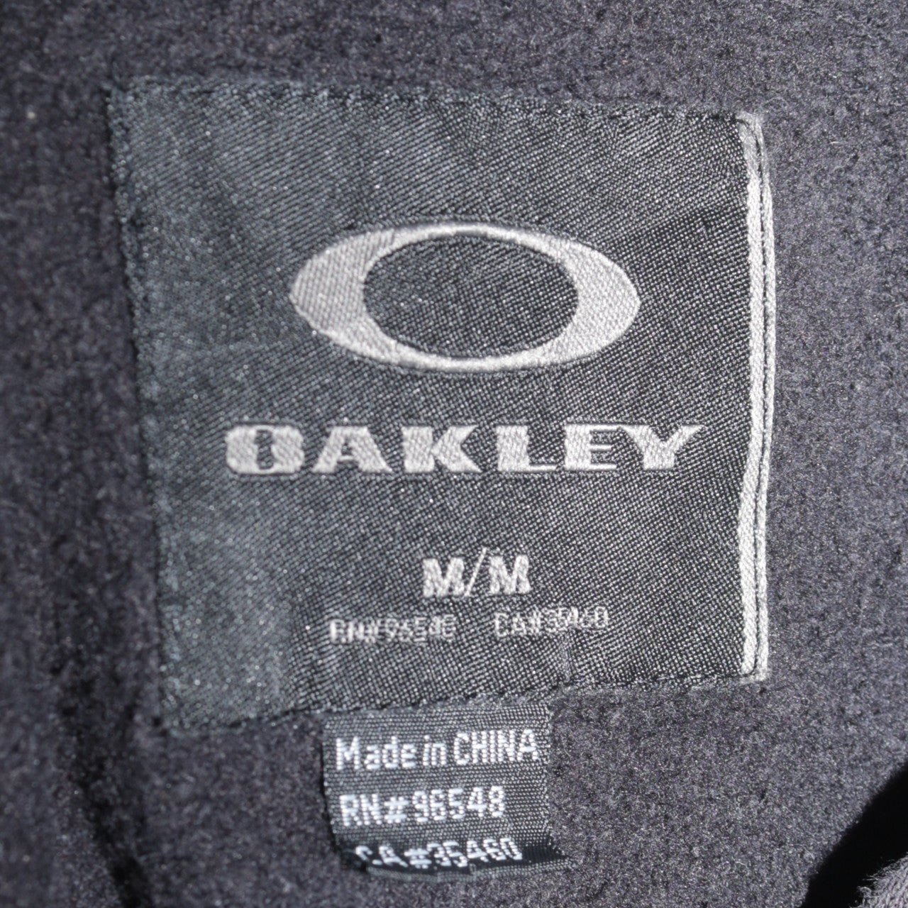 Oakley Mens Black Pullover Hoodie M Logo Fleece Sweatshirt