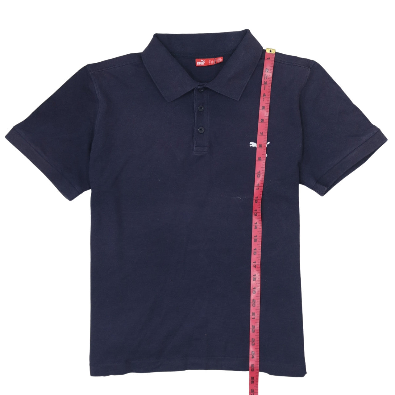 Puma Men’s Blue Cotton Polo Shirt L Regular Fit Sports Style
