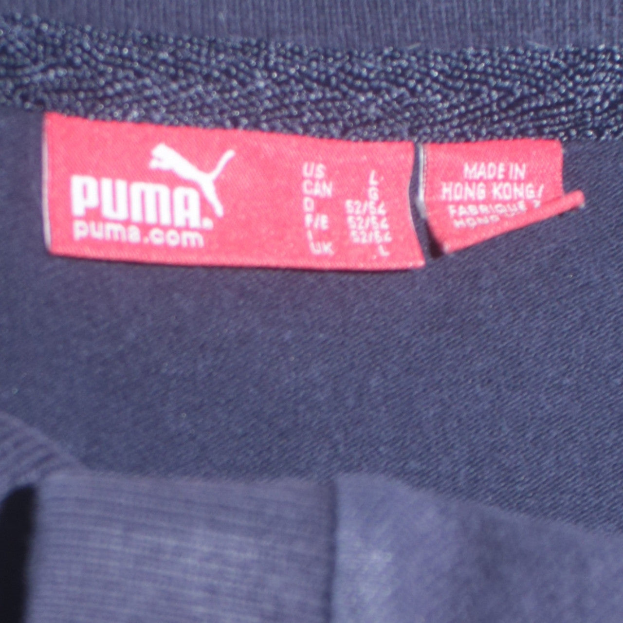 Puma Men’s Blue Cotton Polo Shirt L Regular Fit Sports Style