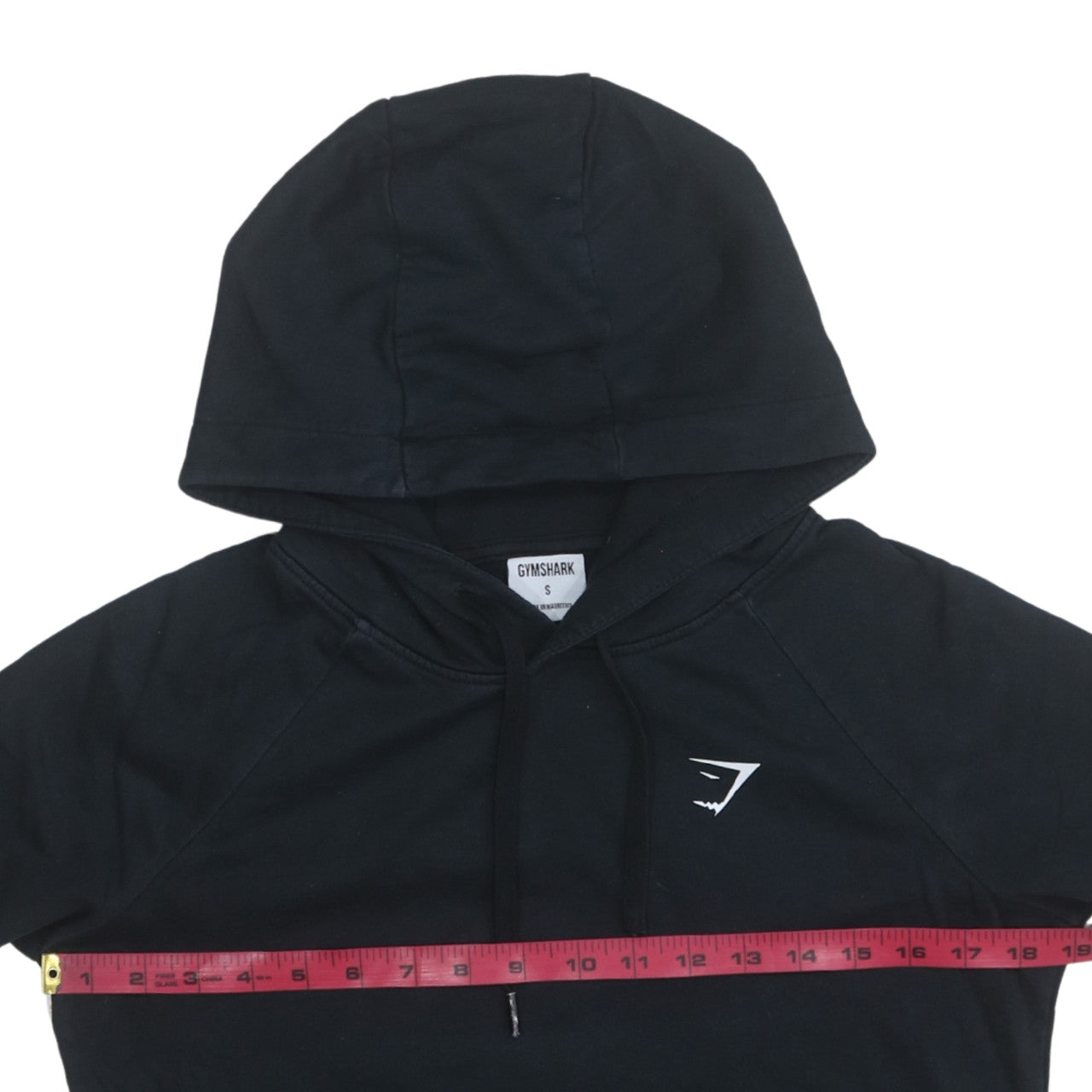 Gymshark Men's Black Pullover Hoodie Size S Regular Fit