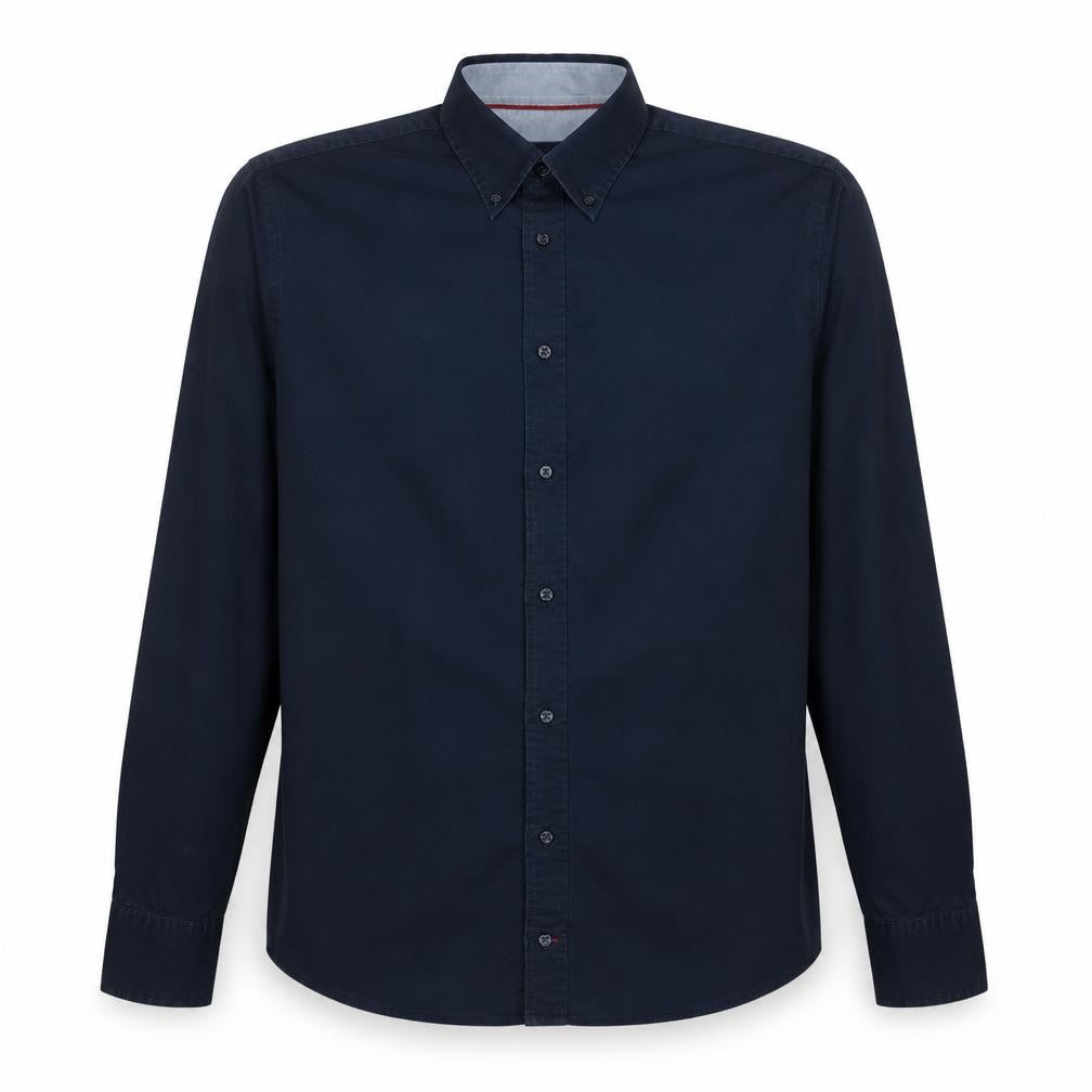 Tommy Hilfiger Men's Blue Slim Fit Stretch Button-Down Shirt XL