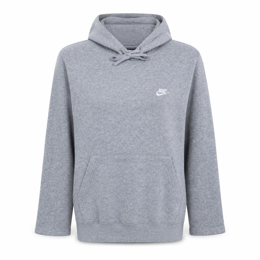 Nike Women Grey Pullover Hoodie Medium Cotton Blend Sportswear
