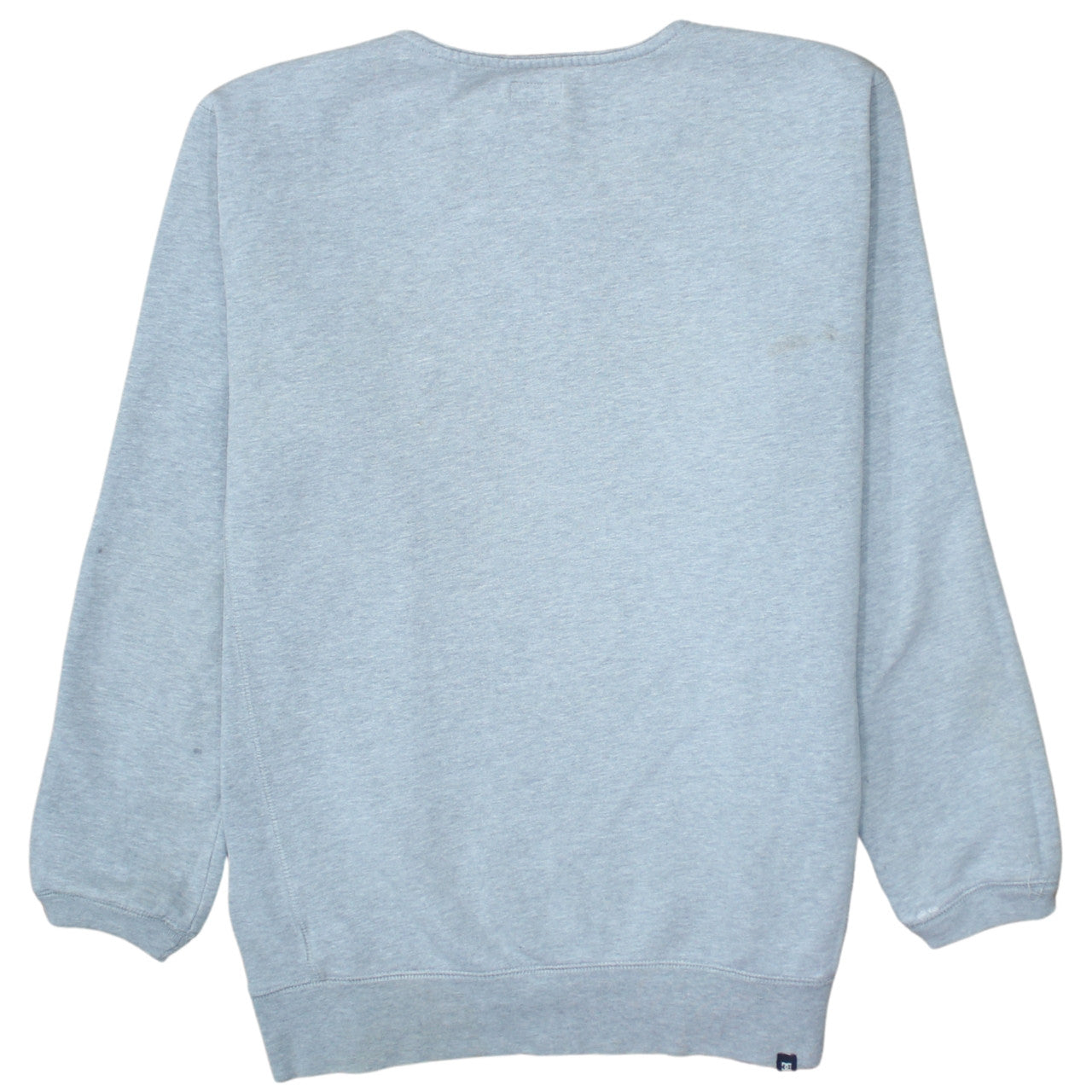 DC Men's Grey Crew Neck Pullover Sweatshirt M Regular Fit