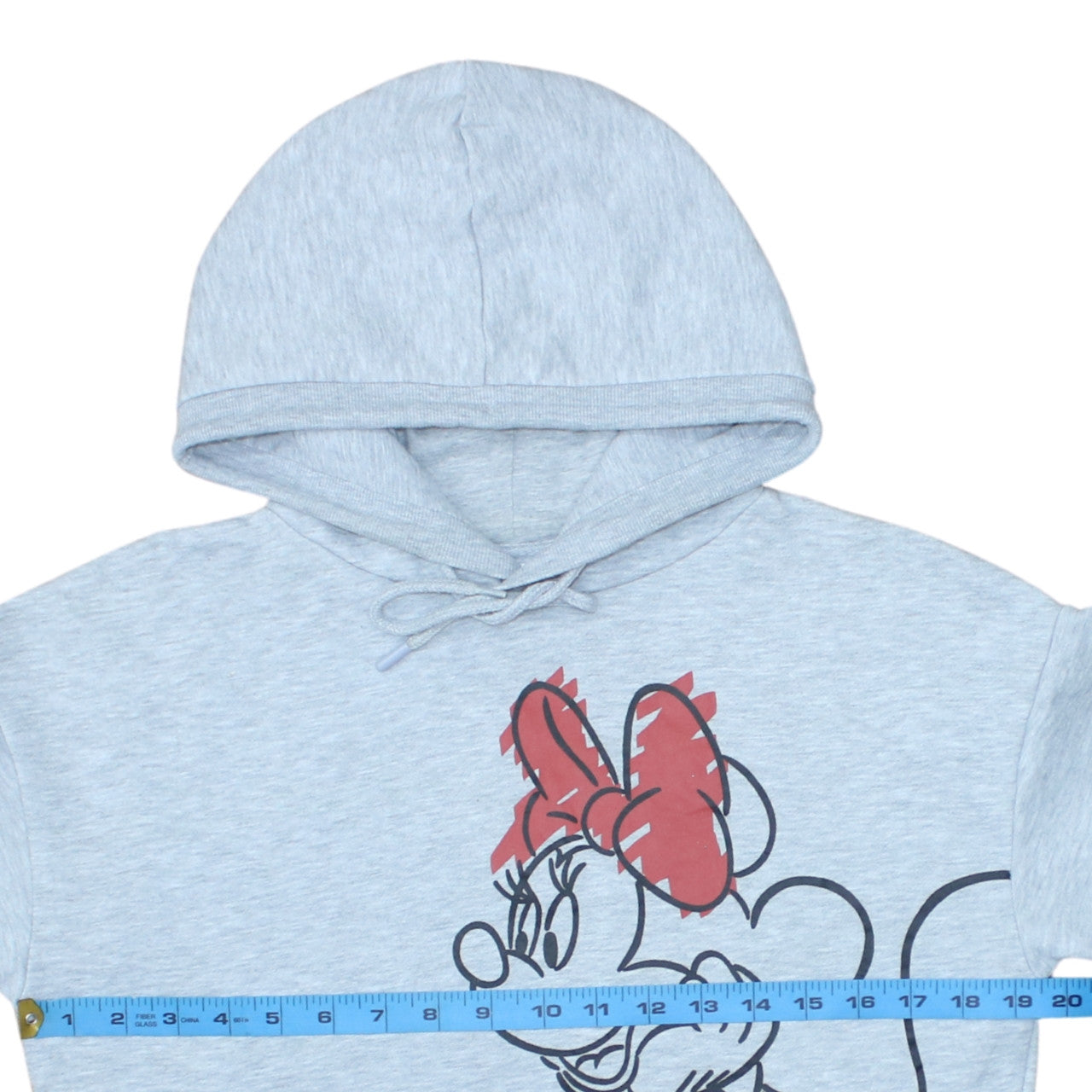 Primark Disney Minnie Mouse Grey Pullover Hoodie Women 2XS