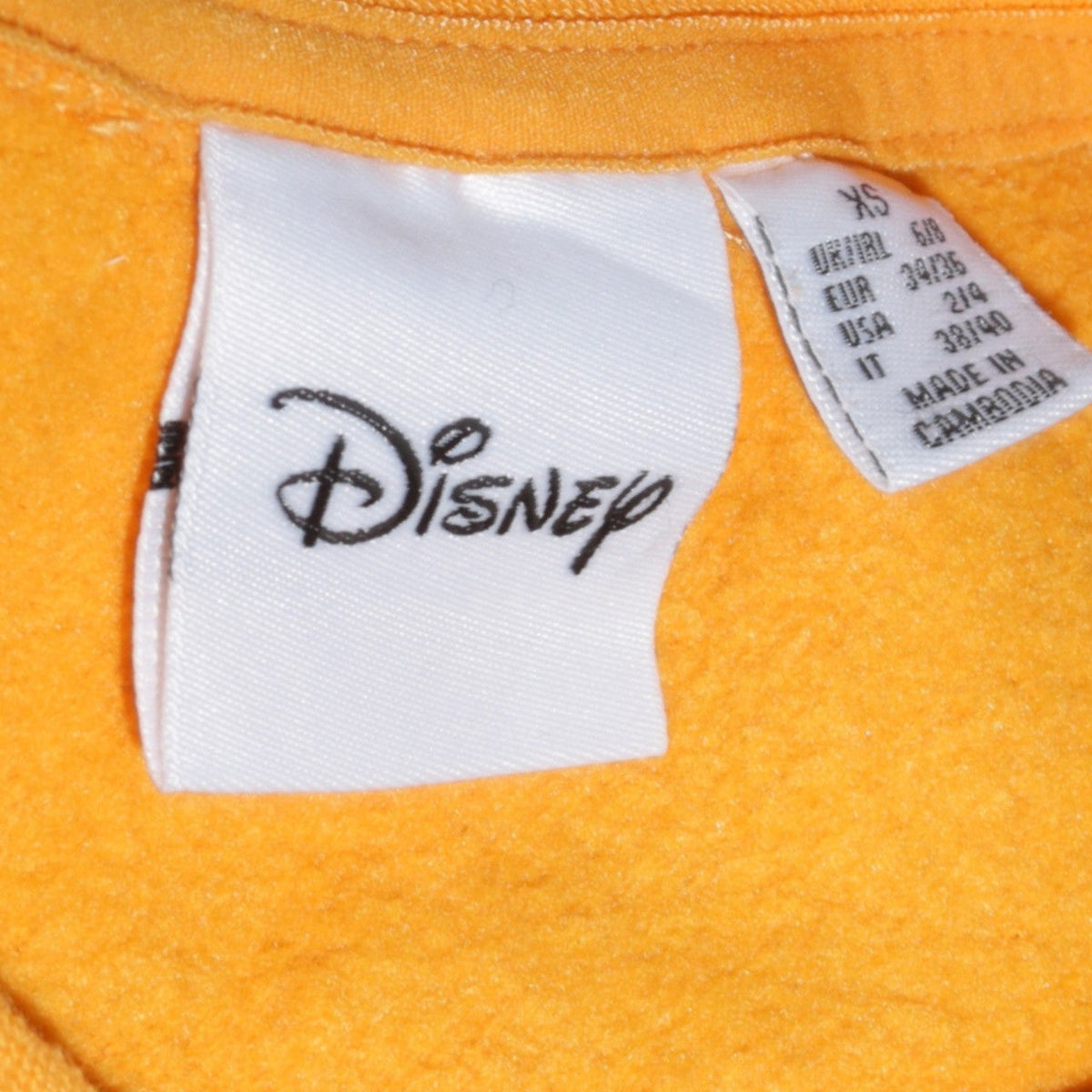Additional view of Disney Women’s Yellow Mickey & Co Sweatshirt XS Primark Cares