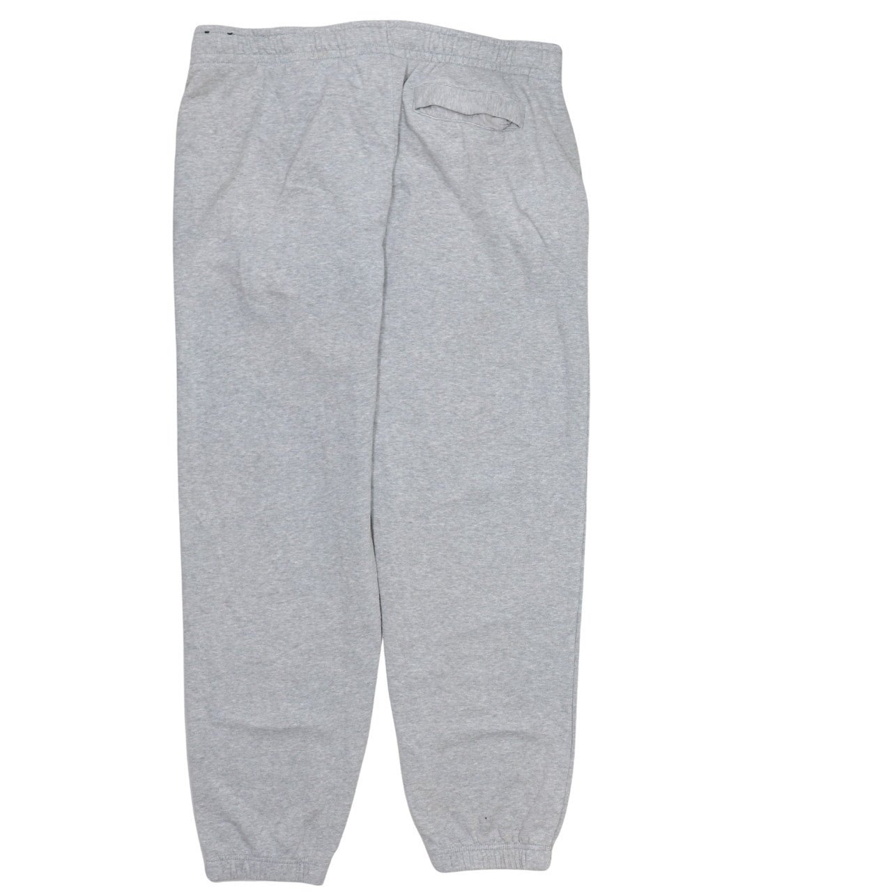 Nike Men Grey Fleece Jogger Sweatpants L Regular Fit Drawstring Trousers